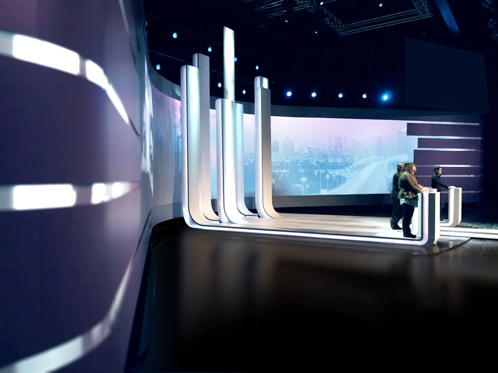 2010 – ATV Wien Wahl – Studiomöbel © Peter Mitterer Architekten